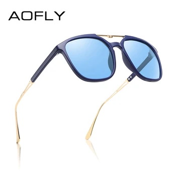 AOFLY Luxusný Dizajn Značky Polarizované slnečné Okuliare Ženy Móda Nadrozmerné Štvorcový Rám Zrkadla Slnečné Okuliare Ženy Dámy oculos