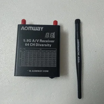 Aomway 5.8 G A/V Prijímač 64 CH Rozmanitosti S Digitálny LED Displej DVR Stavať V RX