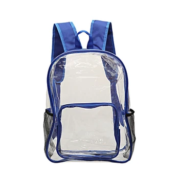 Aosbos Nepremokavé PVC Transparentné Školské tašky Vidieť Cez Batohy Vysokej Kvality Veľkú Kapacitu Batoh Jasné Cestovná Taška Pack