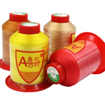 Aoyi 210 D/6 fil polyester šijacie nite na šitie dodávky pre kožené nite opravy hodvábnych vlákien šijacie priadze 10#silná niť