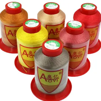 Aoyi 210 D/6 fil polyester šijacie nite na šitie dodávky pre kožené nite opravy hodvábnych vlákien šijacie priadze 10#silná niť