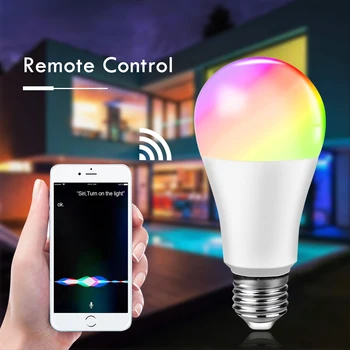 Apple Homekit Smart WiFi Žiarovky Žiarovka 15W Ampoule LED E27 Inteligentné WiFi Lampa Smart Svetlo sa Vzťahujú na Apple IOS aj Google Domov echo bodka
