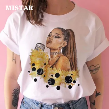 Ariana grande t shirt ženy tlač Bežné biela t-shirts ženy oblečenie harajuku kawaii 90. rokoch t-shirt zena top tee streetwear