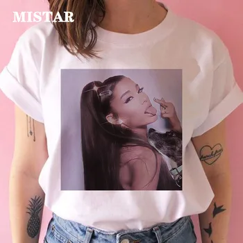 Ariana grande t shirt ženy tlač Bežné biela t-shirts ženy oblečenie harajuku kawaii 90. rokoch t-shirt zena top tee streetwear