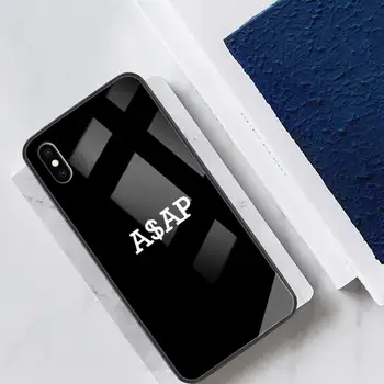 ASAP Rocky Rapper Telefón Prípade Tvrdeného Skla Fundas Coque Pre Iphone 12mini 11 Pro Max 7 8 PLUS 6s XR Zadný Kryt Prípade