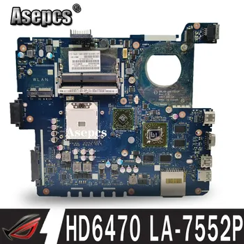Asepcs usb doska+LA-7552P REV:1.0 Notebook základná doska Pre Asus K53TA K53TK K53T K53 Test pôvodnej doske 1GB grafická karta HD6470