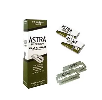 Astra Superior Žiletku Platinum Dvojité Hrany pre Bezpečnosť Holiace Žiletky 100 ks