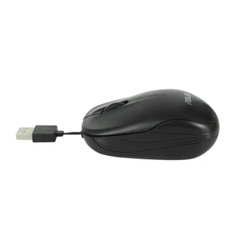 ASUS UT220 Pôvodné Teleskopická Cabel Káblové USB Optická Čierna Myš Notebook PC Optické Myši