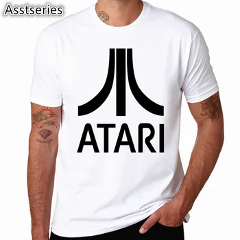 Atari Vytlačené Krátky Rukáv T-shirt Arcade Nadšencov Atari Hier Nadrozmerné T Shirt Mužov Jar Leto Tees HCP4555