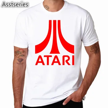 Atari Vytlačené Krátky Rukáv T-shirt Arcade Nadšencov Atari Hier Nadrozmerné T Shirt Mužov Jar Leto Tees HCP4555