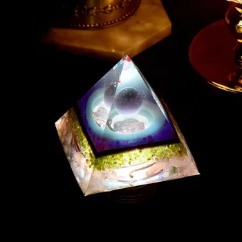 AURA REIKI Orgonite Reiki Opal Pyramídy Manželstva Chcú Šperky, Prírodný Krištáľ Živice Remesiel Glamour Šperky, Dekorácie C0043