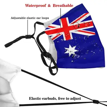 Austrálsky Maska , Austrália Vlajka Masky Tlač Umývateľný Filter Proti Prachu Úst Maska Austrália Austrália Austrália Austrália Tvár