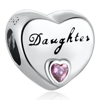 Autentické S925 DIY Šperky Mama Otec ťa Milujem Sestra Daugther Ďakujeme, že Ste zobrazili kľúčové tlačidlá fit Lady Náramok Náramok