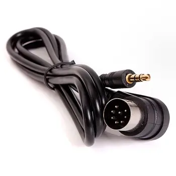 Auto 3,5 mm AUX Vstup Adaptér Audio Kábel Mini Jack AUX 8-Pin M-BUS CD Menič Kábel Pre Alpine Zlato Plug