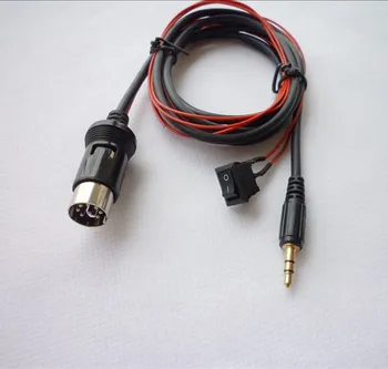 Auto 3,5 MM AUX Vstup kábel Kábel Adaptéra pre Nissan Tenna JK230 JM230 JK200 s Starú Verziu CD