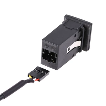 Auto Aux-in RNS-E Navigačné Tlačidlo AUX Audio Adapter Kit 32Pin Konektor pre Audi