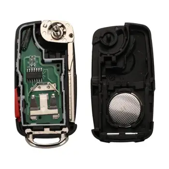 Auto Diaľkové Tlačidlo MQB Keyless Smart Key 433Mhz s ID48 Čip pre VW Volkswagen Sharan Caravelle Multivan Skladacie Diaľkové Kľúč