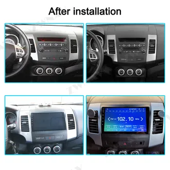 Auto DVD Multimediálny prehrávač Pre Mitsubishi Outlander XL 2006-2 din Android 9.1 Rádio magnetofón Navigácie GPS vedúci jednotky