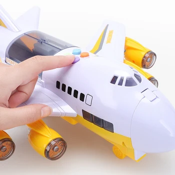 Auto Hračky Set s prepravou Nákladu Lietadlo Vzdelávacie Konštrukciu Vozidla Automobilová súprava pre Deti s Veľkými Hrať Mat