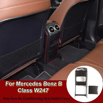 Auto Interiérové Doplnky Pre Mercedes Benz B GLB Triedy W247 X247 2020ABS Chrome Zadné Riadok Klimatizácia Ventilačné Zásuvky Kryt Výbava