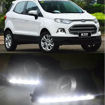 Auto LED denných prevádzkových svetlo Na Ford Ecosport 2013 LED DRL denné svetlo nepremokavé signál modelovanie lampa