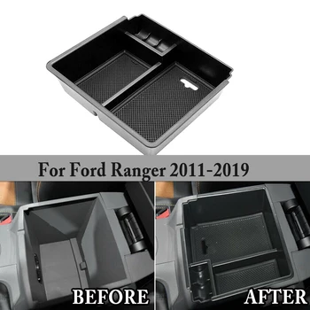Auto Opierkou Stredovej Konzoly Úložný Box Zásobník Prípade Kôš Pre Ford Ranger 2012-2019 Držiteľ Zásobník Auto Organizátor Príslušenstvo