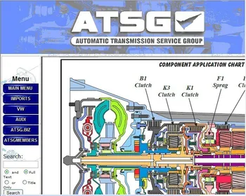 Auto opravy softvéru 2017 ATSG (Automatické Prevodovky Služby Skupiny Opraviť Informácie) Oprava Príručka Diagnostika Softvér