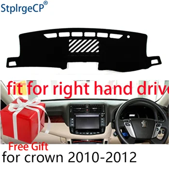 Auto Panel Kryt Mat pre Toyota Crown v rokoch 2010-2012 Pravej Strane Jednotky Dashmat Pad Dash Mat Vzťahuje na Palubnej dosky Príslušenstvo