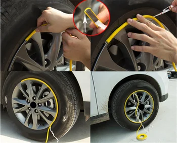 Auto Príslušenstvo SUV rim chránič pneumatiky výbava gumy auto osobnosti pre Toyota Corolla Aygo Avalon Auris Yaris Tundra Tacoma