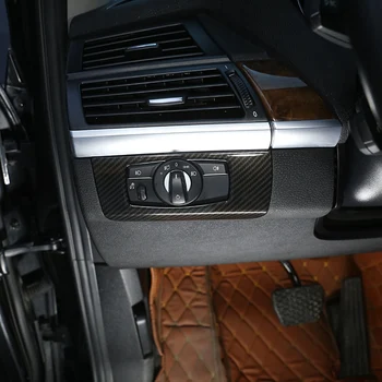 Auto Príslušenstvo Uhlíkových Vlákien Štýl Pre BMW X5 X6 E70 E71 na obdobie 2008-2013 ABS Auto Dekorácie Interiéru Pásy Rám, Kryt Výbava Nálepky