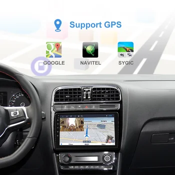 Auto Rádio Multimediálny Prehrávač Pre VW Volkswagen POLO Sedan 2009-2017 2Din Android 9.0 Auto Autoradio s GPS Navigácie Stereo