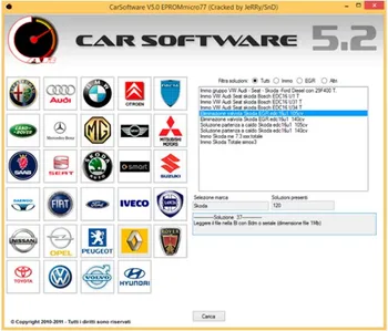Auto Softvér v5.2 EPRO Mmicro77 s crack súbor CarSoftware 5.2 ( immo off, EGR off a horúci štart, opraviť nástroj)
