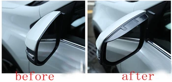 Auto Spätné Zrkadlo Dažďový Obočie Štít Kryt Dážď Blok Čepele Flexibilný Chránič Výbava Kryt Pre Toyota RAV4 2013 - 2016 C01