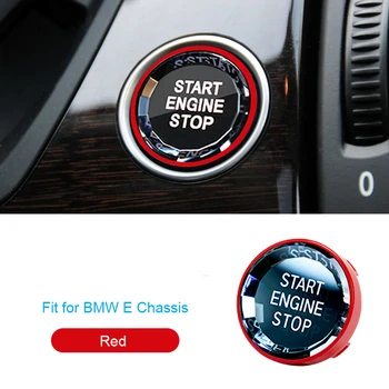 Auto Start Stop Motora Prepnite Tlačidlo Crystal Kryt Výbava Nálepky Na BMW E Podvozku 3-5 Sérií X5 X6 E90 E91 E92 E93 E60 E70 E71