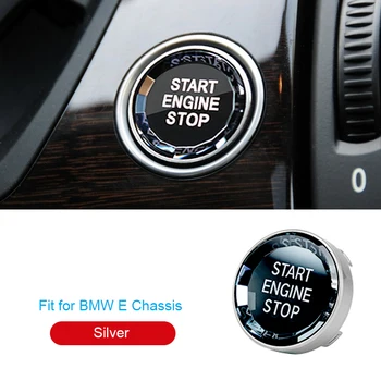 Auto Start Stop Motora Prepnite Tlačidlo Crystal Kryt Výbava Nálepky Na BMW E Podvozku 3-5 Sérií X5 X6 E90 E91 E92 E93 E60 E70 E71