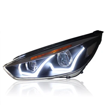 Auto Styling Head Lamp prípade pre Ford Focus-2017 Svetlomety, LED Reflektor DRL Objektív Dvojitý Lúč, Bi-Xenónové HID auto Príslušenstvo