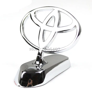 Auto Styling Kovový Chrómovaný Znak, Odznak Nálepky Predné Logo pre Toyota Camry PRIUS REIZ COROLLA EZ PRODO VENZA HIGHLANDER RAV4