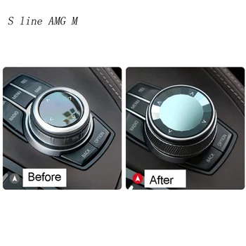 Auto Styling Multimediálne Tlačidlá switch Kryt Nálepky panel pre BMW 5 series G30 G38 X3 G01 6 séria gt Interiéru Auto Príslušenstvo