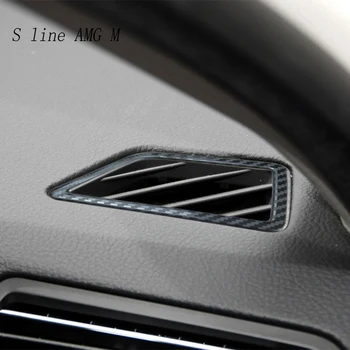 Auto styling odvzdušňovací Uhlíkových vlákien Samolepky a nálepky Sequin Zahŕňa výbava Pre BMW 5 Series F10 F18 Interiéru Auto Príslušenstvo