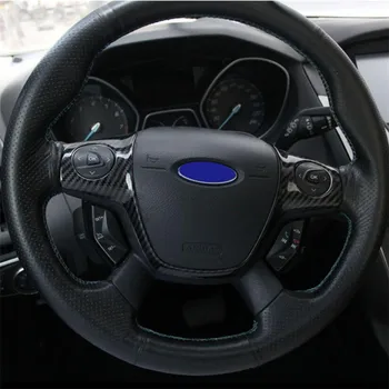 Auto styling volantu, trim kryt nálepky dekorácie prípade Pre Ford Focus 3 MK3 sedan hatchback (na roky 2012-)/Pre model KUGA, 13-