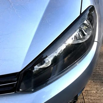 Auto Svetlometu Obočie Nálepky, Dekorácie Pre Volkswagen Golf 6 Mk6 Vi Príslušenstvo Auto Styling Uhlíka
