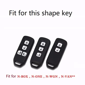Auto Tlačidlo Prípade Kľúčových Shell Tlačidlo Kryt pre Honda N-BOX N-JEDEN N-WGN N-VAN,TPU Soft Key Ochrany Shell Zahŕňa