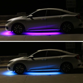 Auto Underglow led pásy Auto Podsvietenie Auto Atmosféru Lampa App/ Diaľkové Ovládanie RGB Dekoratívne Atmosféru Lampa Podvozku Svetla