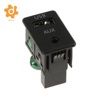 Auto USB, AUX Auxiliary Vstup Prepnúť Tlačidlo pre BMW 3-5 Sérií E87 E90 E91 E92