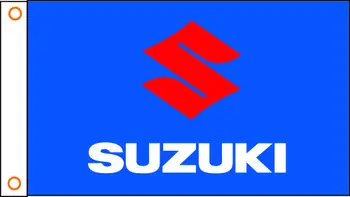 Auto vlajkou Suzuki Banner 3ftx5ft Polyester 05