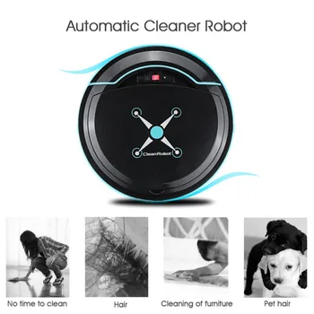 Automatické Inteligentné Zametanie Robot pre Domácnosť USB Nabíjateľné Vysávač Robot Poschodí Nečistoty, Prach, Vlasy Automatický Čistiaci Stroj