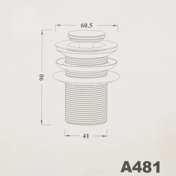 Automatické zásuvky Accoona А481, pre umývadlo bez pretečeniu 2171801 Pre kúpeľňa
