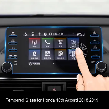 Automobilová Navigácia Tvrdeného Skla Pre Honda Accord 2018 2019 8 Palcový Dohodou Auto Centrálne Riadenie Film 8 Otvor Screen Protector