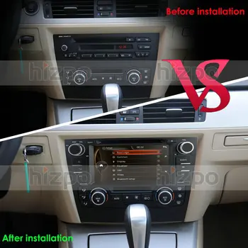 AutoRadio 1din GPS Auto DVD Hlavy jednotky Na BMW E90 E91 E92 E93 2006-2012 navigáciu auto multimediálny prehrávač zrkadlo odkaz rds dab+ usb