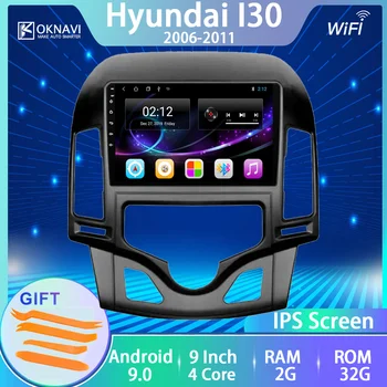 Autorádia Pre Hyundai I30 2006 2007 2008 2009 2010 2011 Android 9.0 Č. 2 Din Prehrávač Multimediálny Dotykový IPS Displej BT Navitel IGO